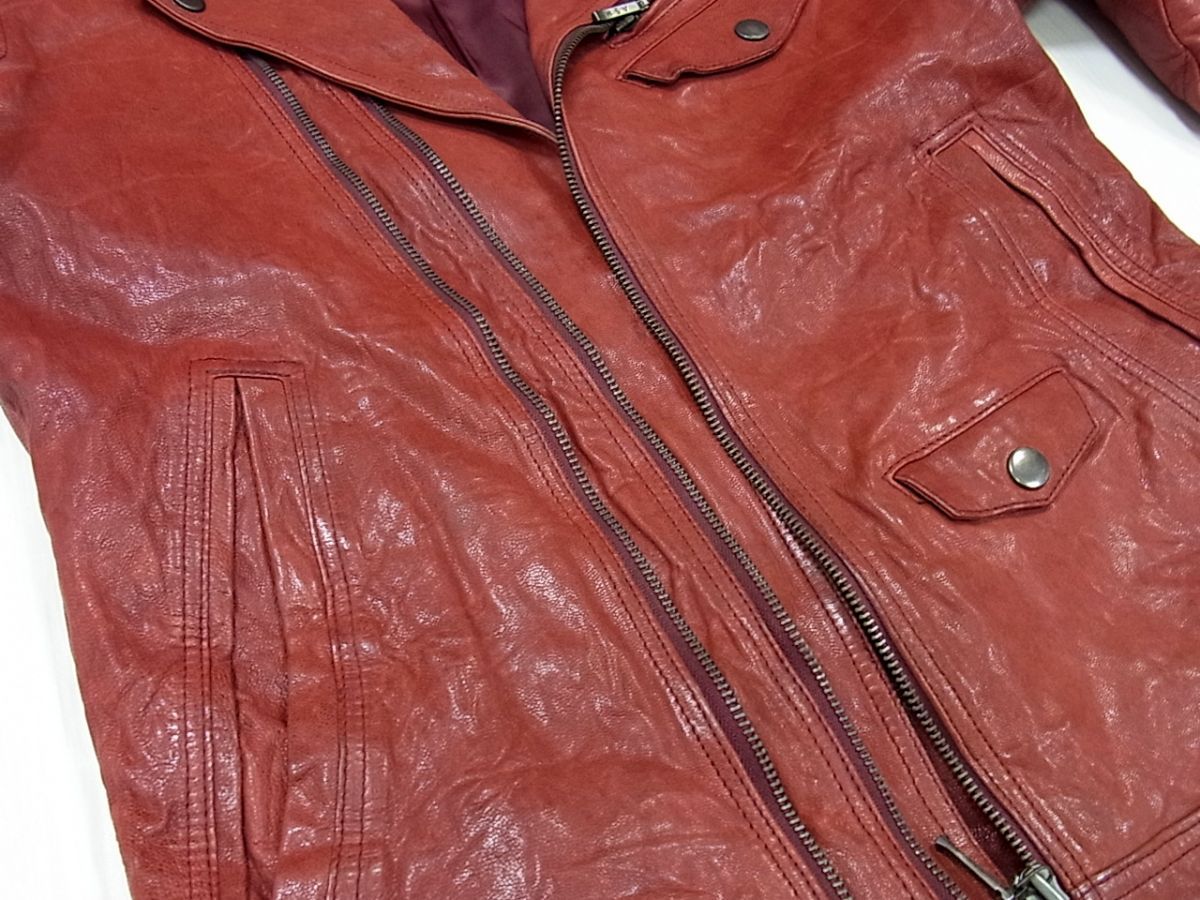 90年代◇A.S.M ATELIER SAB MEN ゴートスキン ダブルジップ ライダース