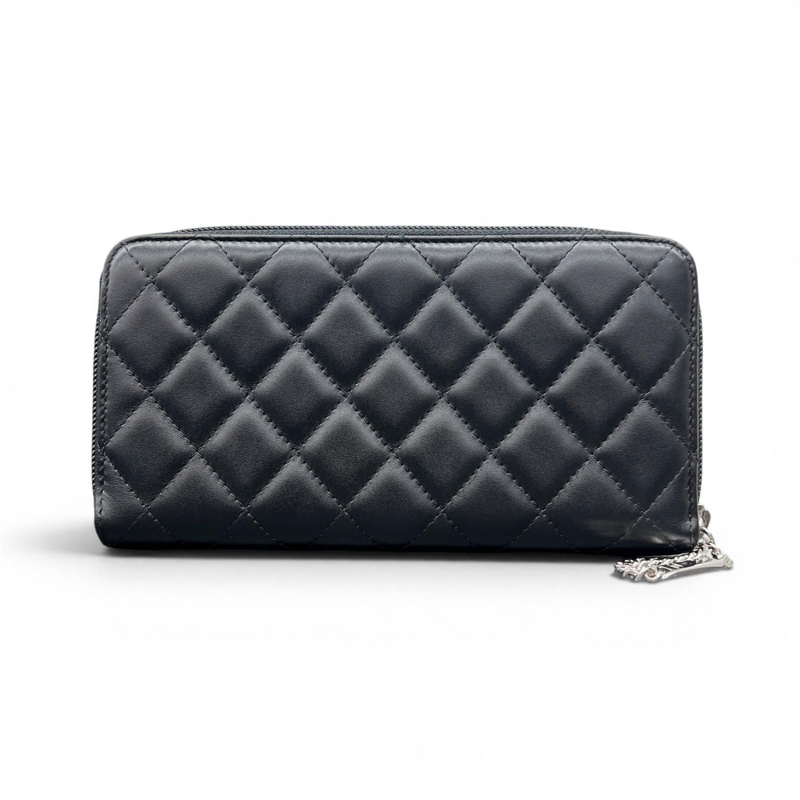 CHANEL 希少 展示品級美品 シャネル カンボンライン ソーブラック