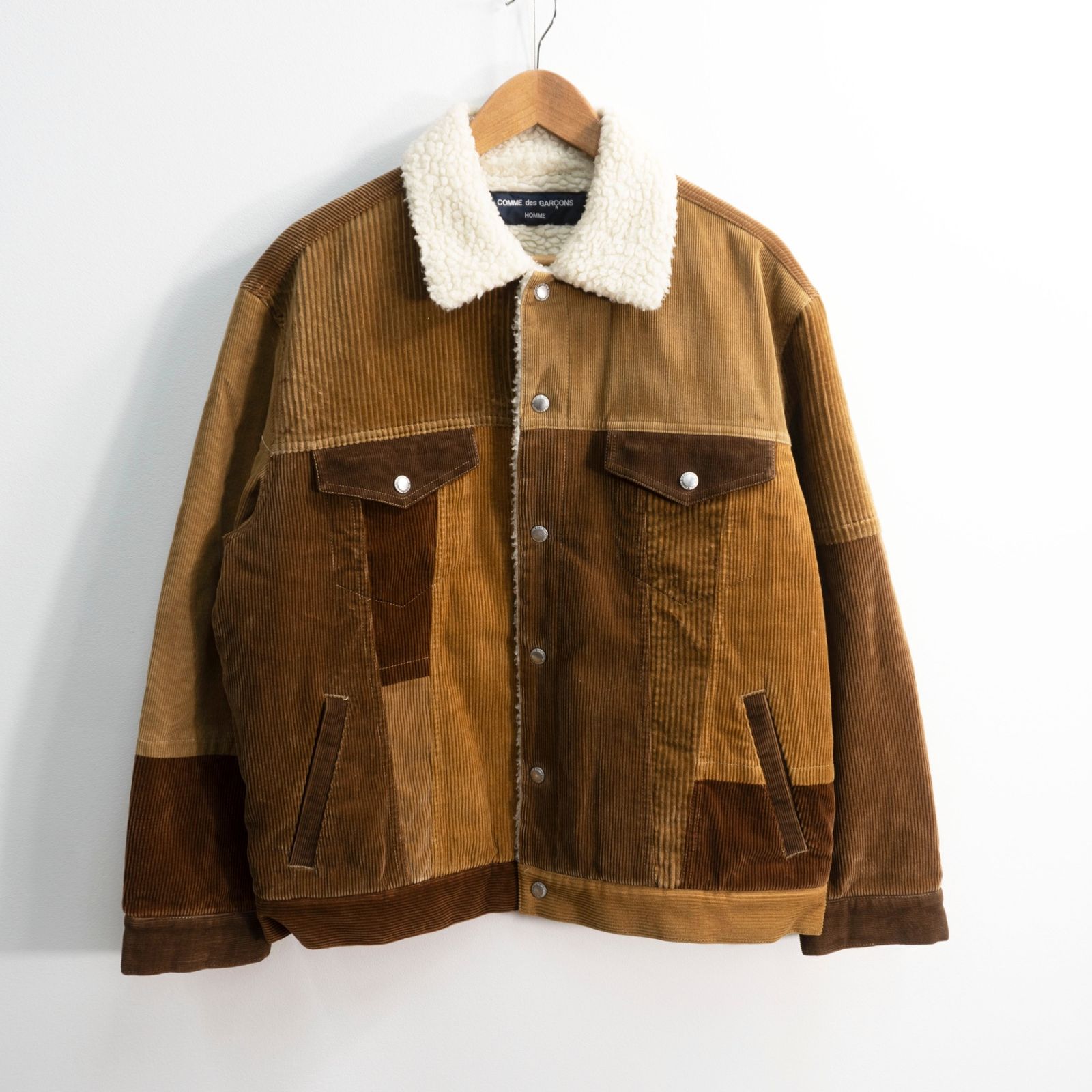 COMME des GARCONS SHIRT コーデュロイ ジャケット M 極美品/AD2021】COMME des GARCONS HOMME【コーデュロイ パッチワーク