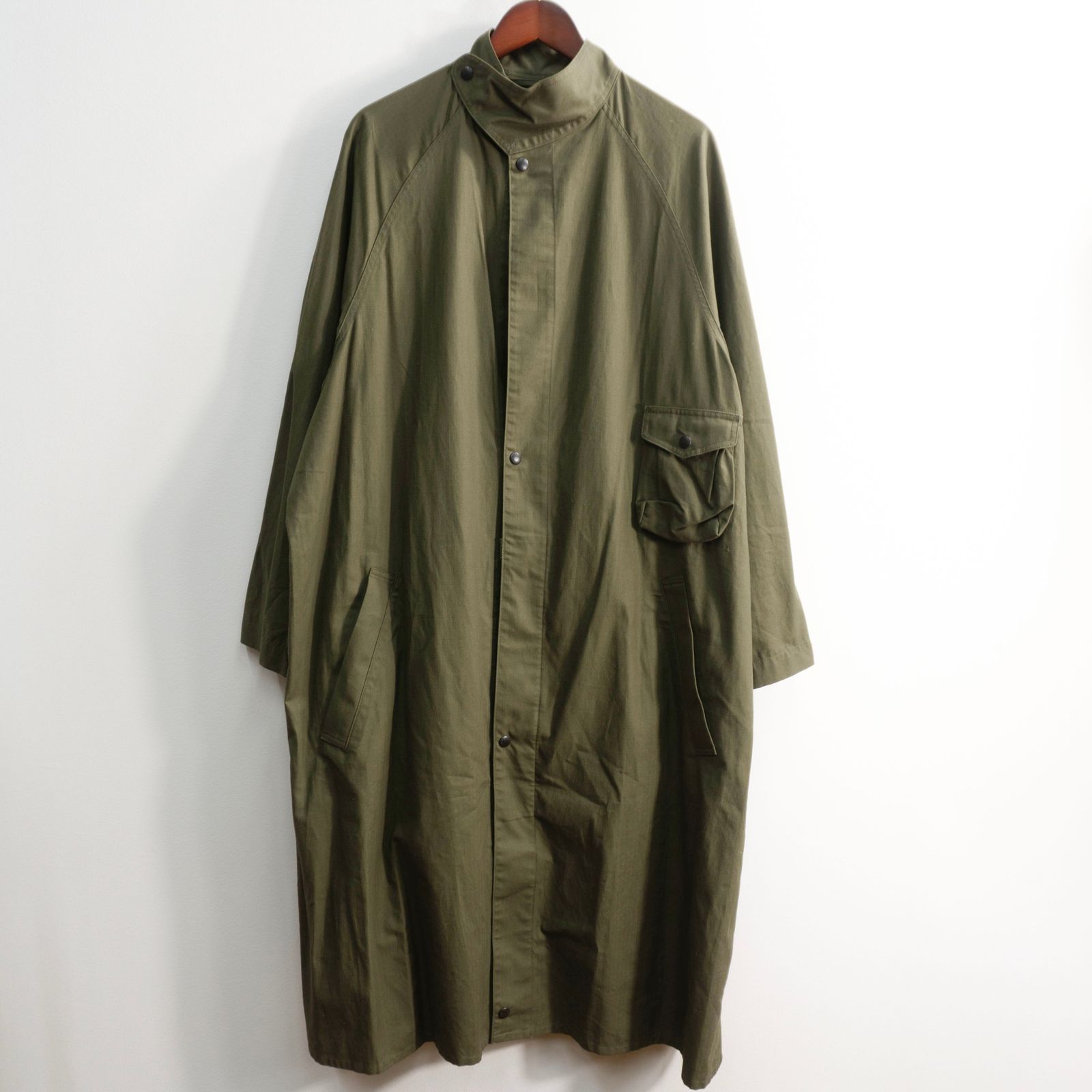 美品】NIGEL CABOURN【UK ARMY GAS COAT RIP CLOTH】48 ガス コート