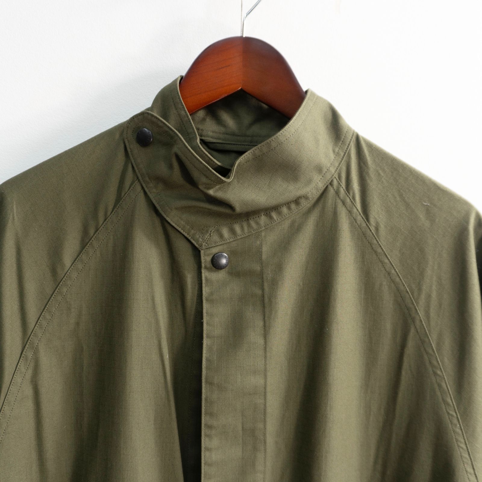 美品】NIGEL CABOURN【UK ARMY GAS COAT RIP CLOTH】48 ガス コート