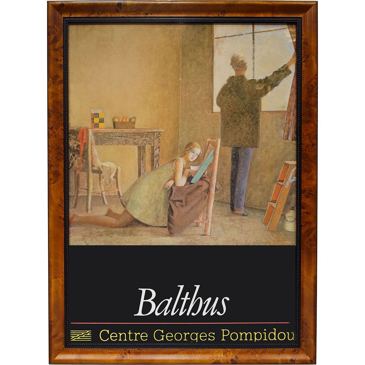 バルテュス Balthus 「画家とモデル」 展覧会の公式ポスター