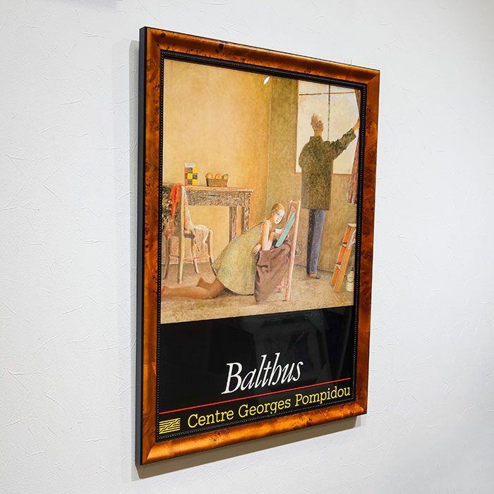 バルテュス Balthus 「画家とモデル」 展覧会の公式ポスター