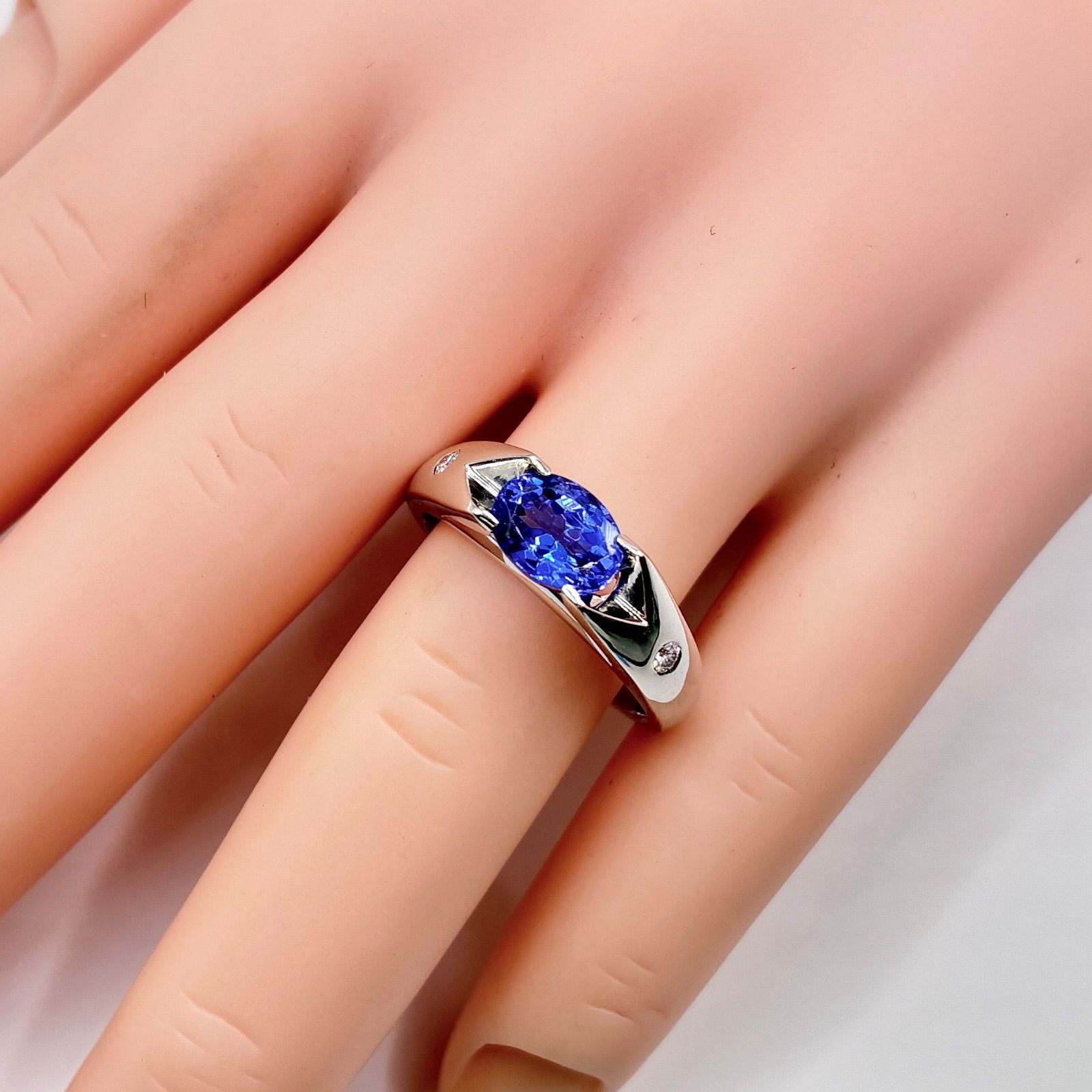 7373M】リング Pt900タンザナイト1.48ct/ダイヤモンド0.05ct - メルカリ