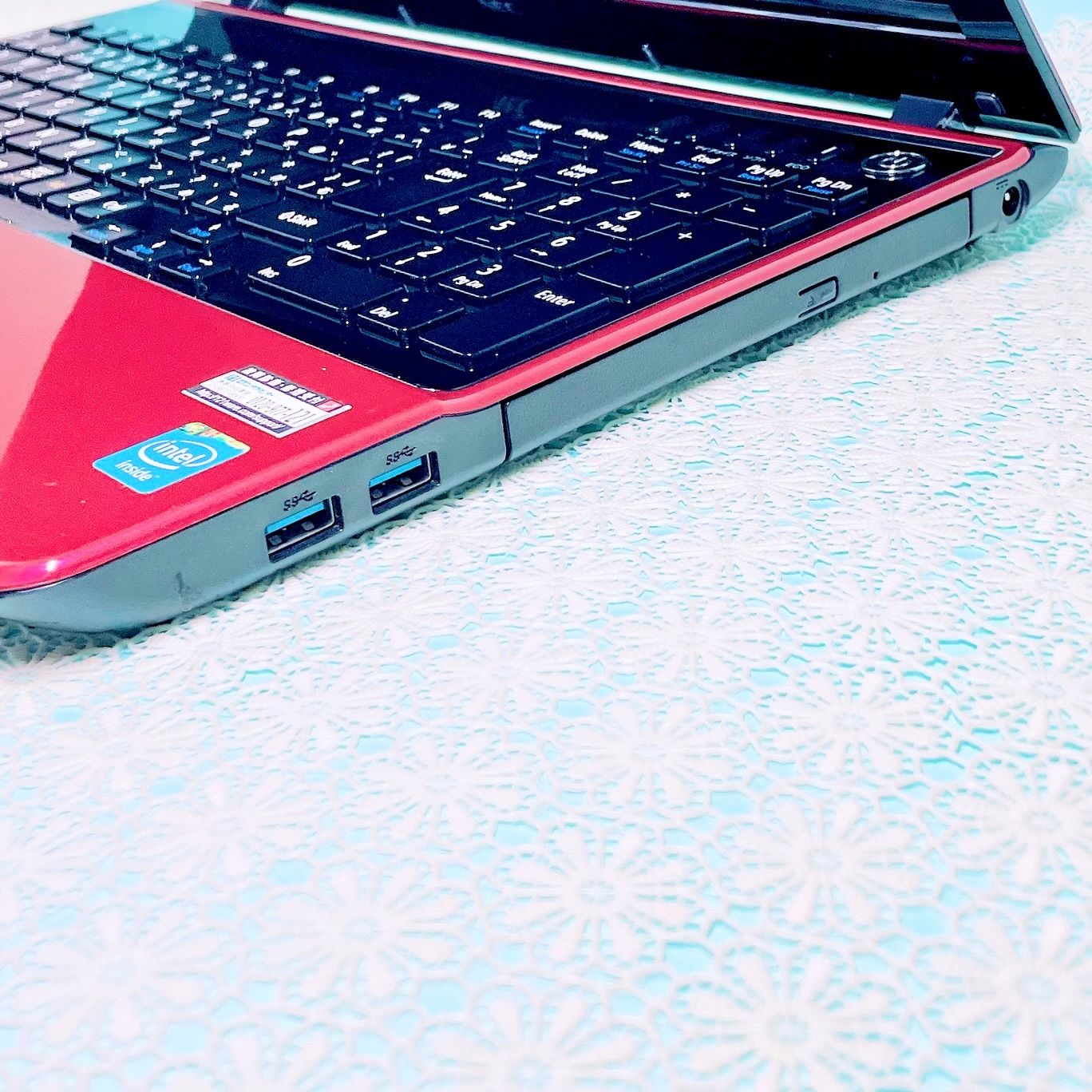 おしゃれ艶々レッド❣️NECノートパソコン✨️たっぷり大容量750GB WEB