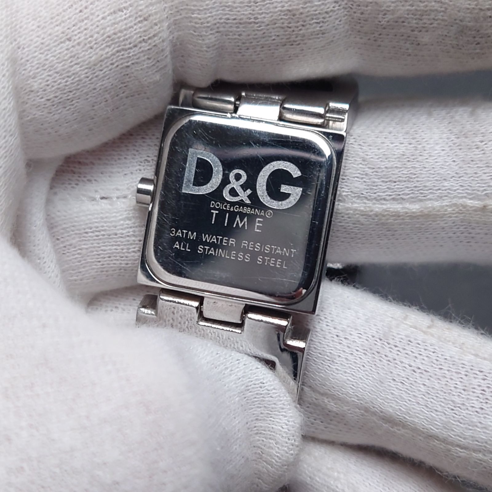 稼働品 D&G ドルチェ＆ガッバーナ TIME レディース 腕時計 ロゴ