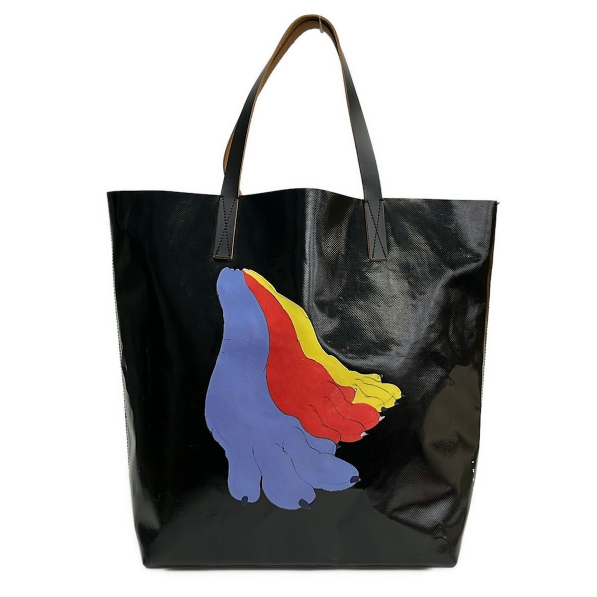 MARNI(マルニ) トートバッグ - SHMQ000A0 黒×イエロー×レッド 7,007円