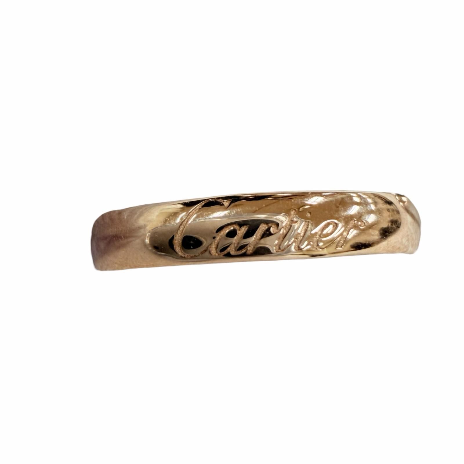 極美品☆Cartier カルティエ トリニティ リング SM AU750 イエロー