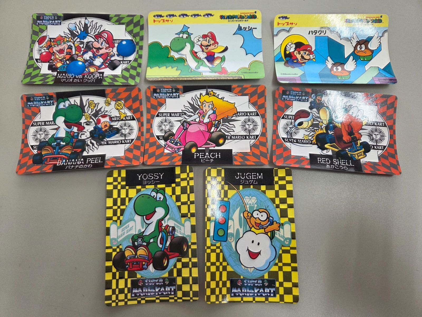 スーパーマリオカート バンプレカード カードダス ピーチ姫 ジュゲム