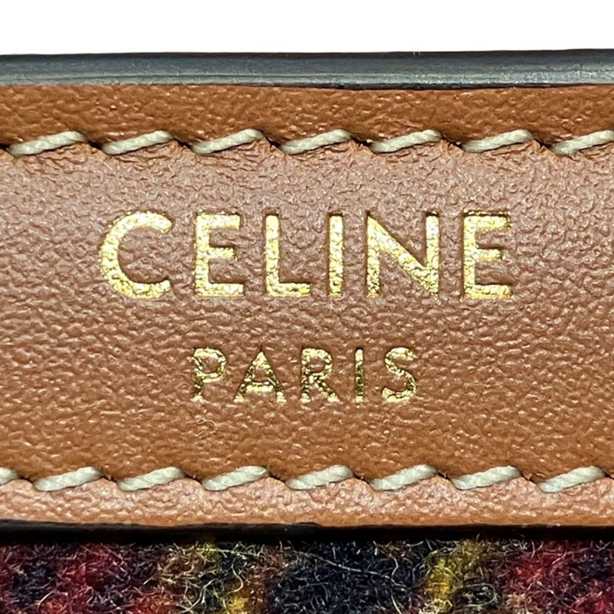 セリーヌ CELINE トリオンフ スモールフラップウォレット タータン