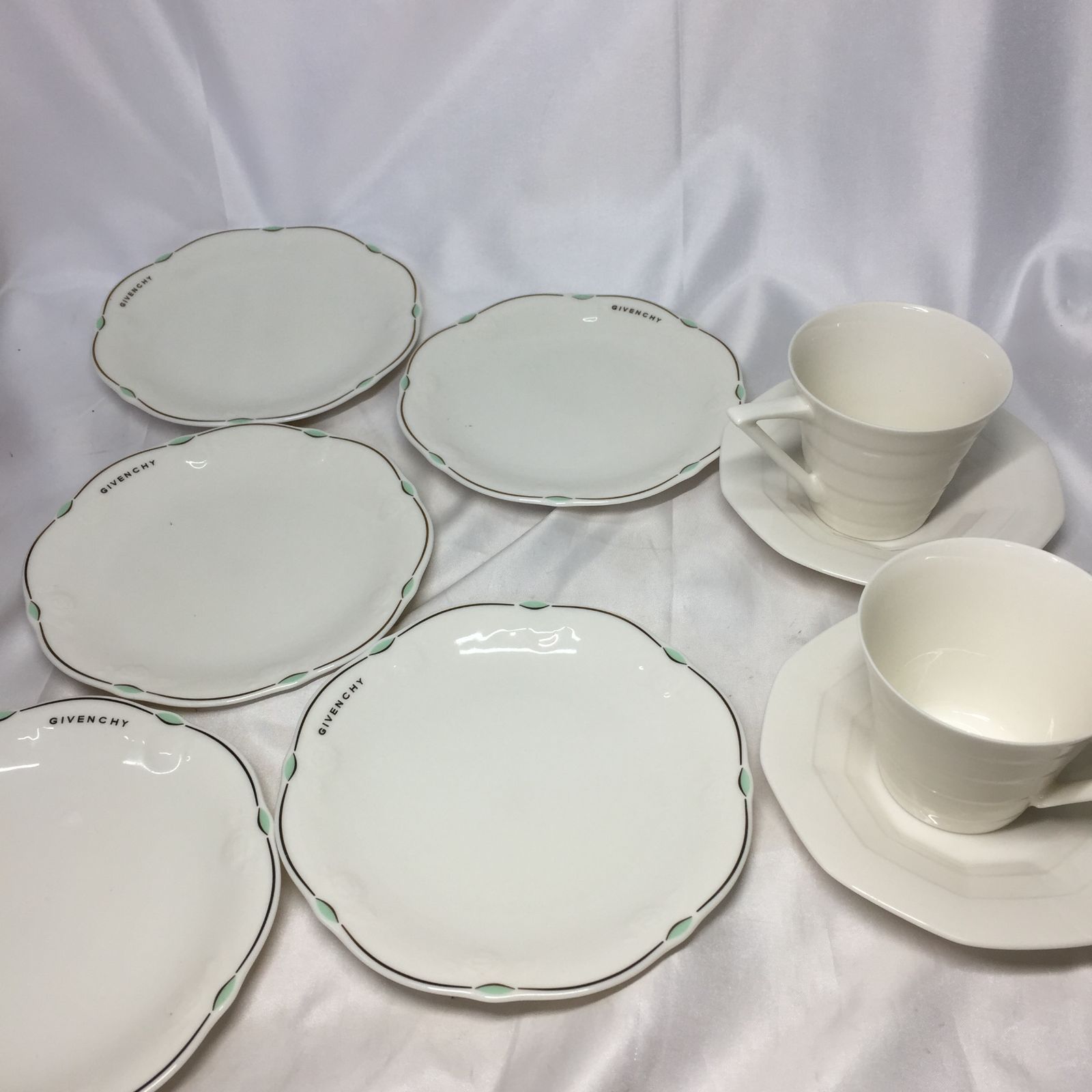S【中古】ジバンシー GIVENCHY たち吉 ケーキ皿 カップ&ソーサー