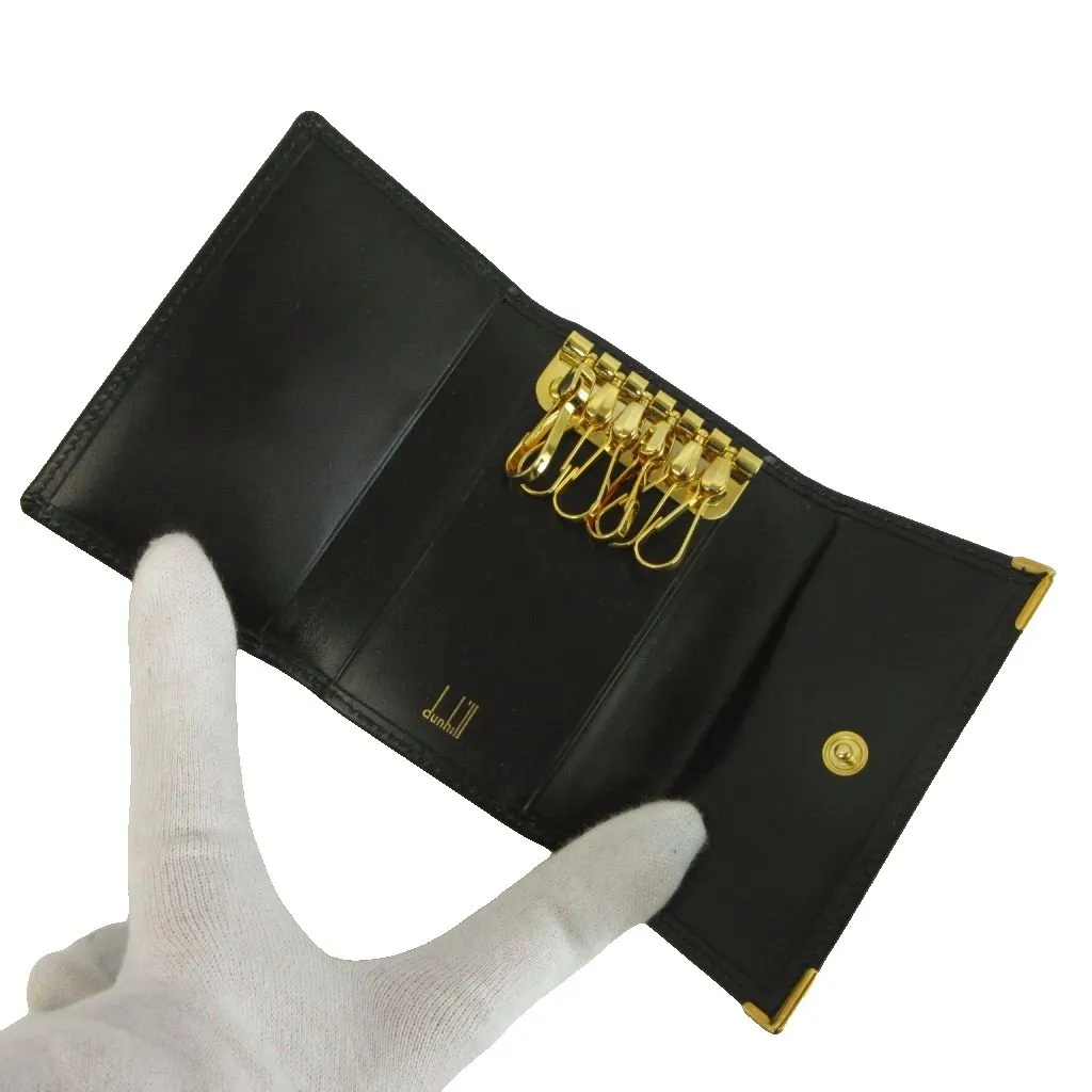 ダンヒル dunhill キーケース 6連 三つ折り レザー ロゴプレート