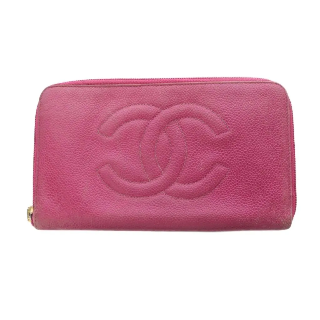 シャネル CHANEL 長財布 ロングウォレット ウォレット ラウンド