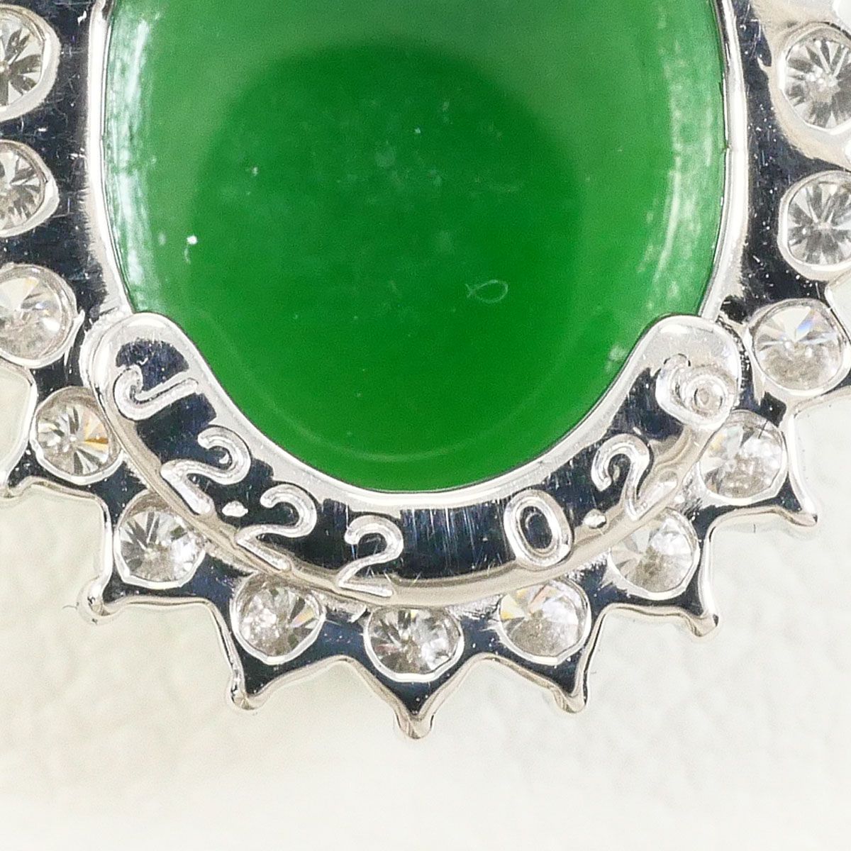 PT900/プラチナ PT850/プラチナ ネックレス ヒスイ 2.22ct