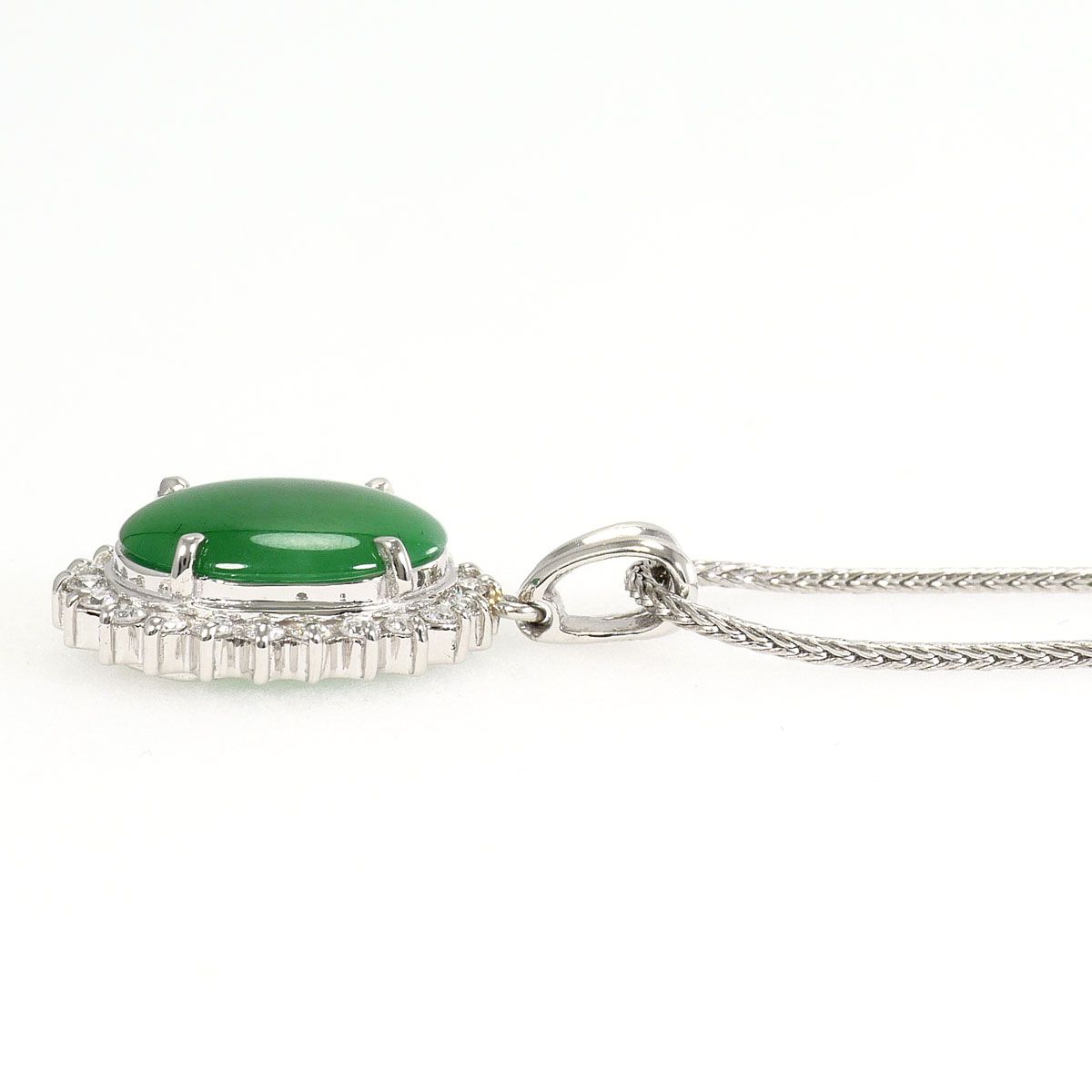 PT900/プラチナ PT850/プラチナ ネックレス ヒスイ 2.22ct