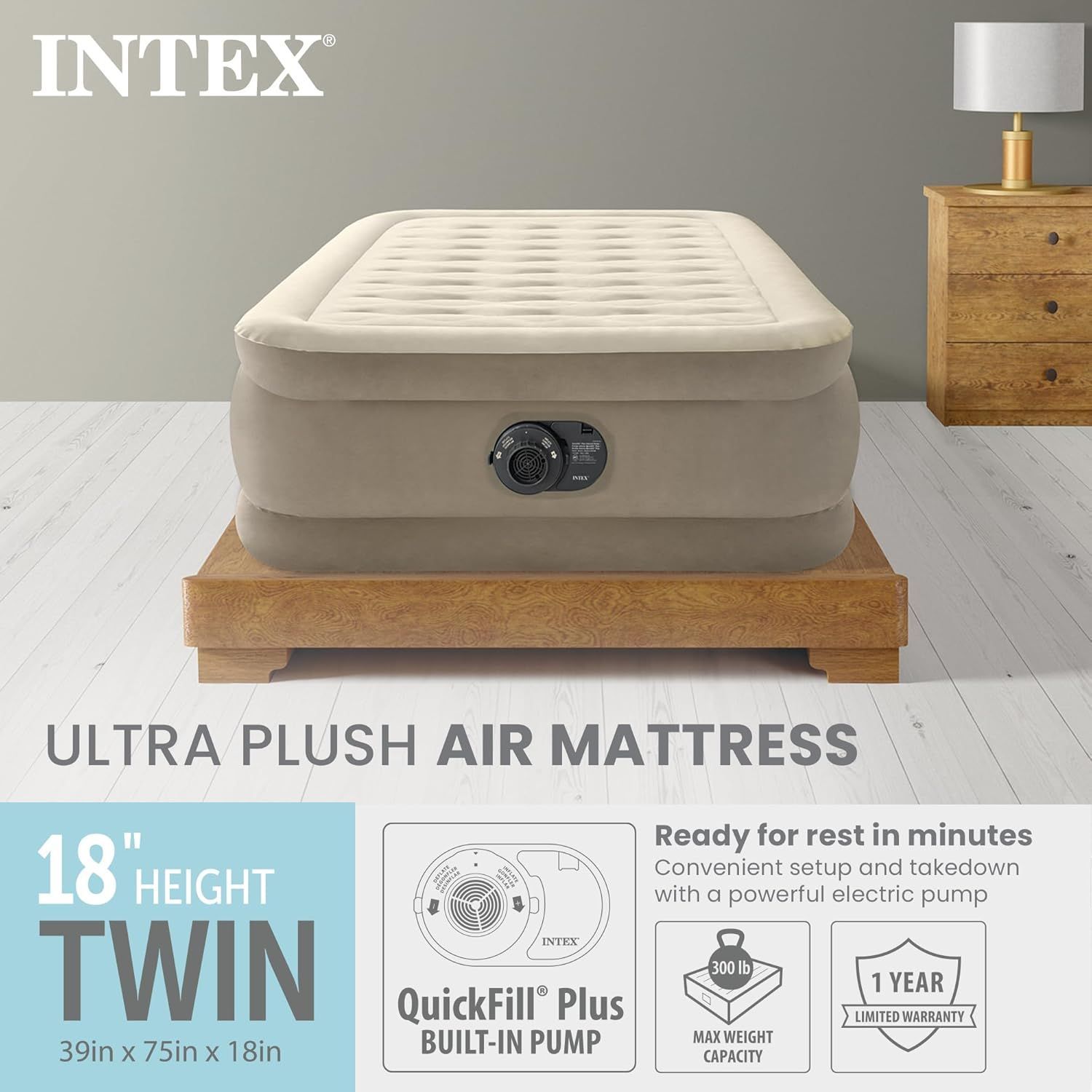 新品・未使用】 INTEX インテックス DURA-BEAM DELUXE 電動ポンプ内蔵