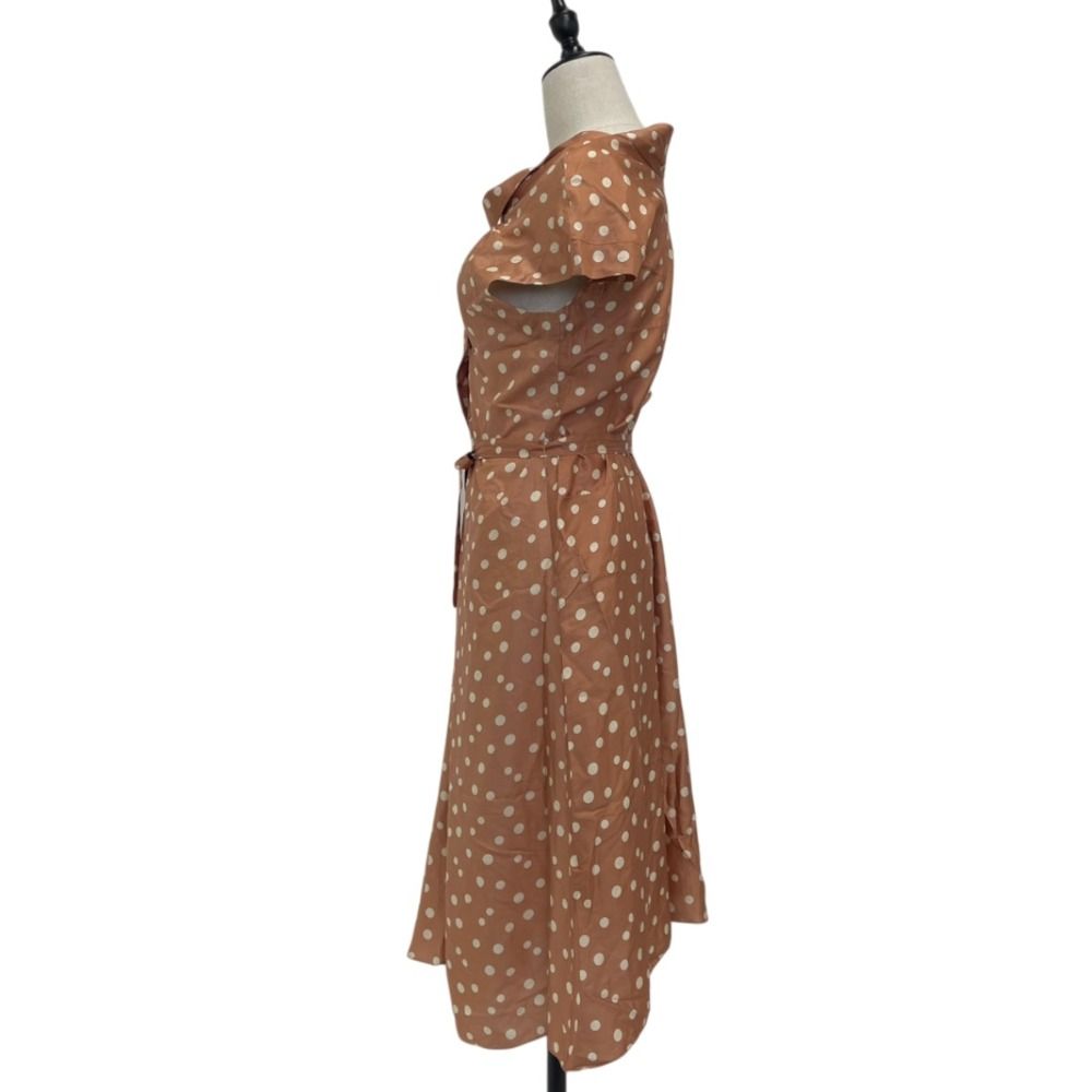MARNI シルク100%ドレス 40サイズ MARNI マルニ シルク100％ ドット アシンメトリースリーブ シャツ