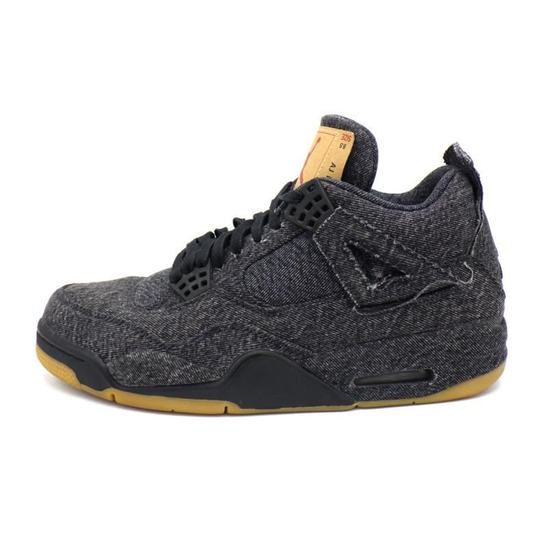 ナイキ NIKE × リーバイス LEVIS 【 AIR JORDAN 4 RETRO NRG BLACK AO2571 001 】 エア ジョーダン 4 デニム スニーカー 51205