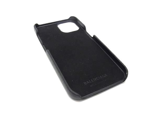 □美品□ BALENCIAGA バレンシアガ レザー iPhone13 対応 アイフォン