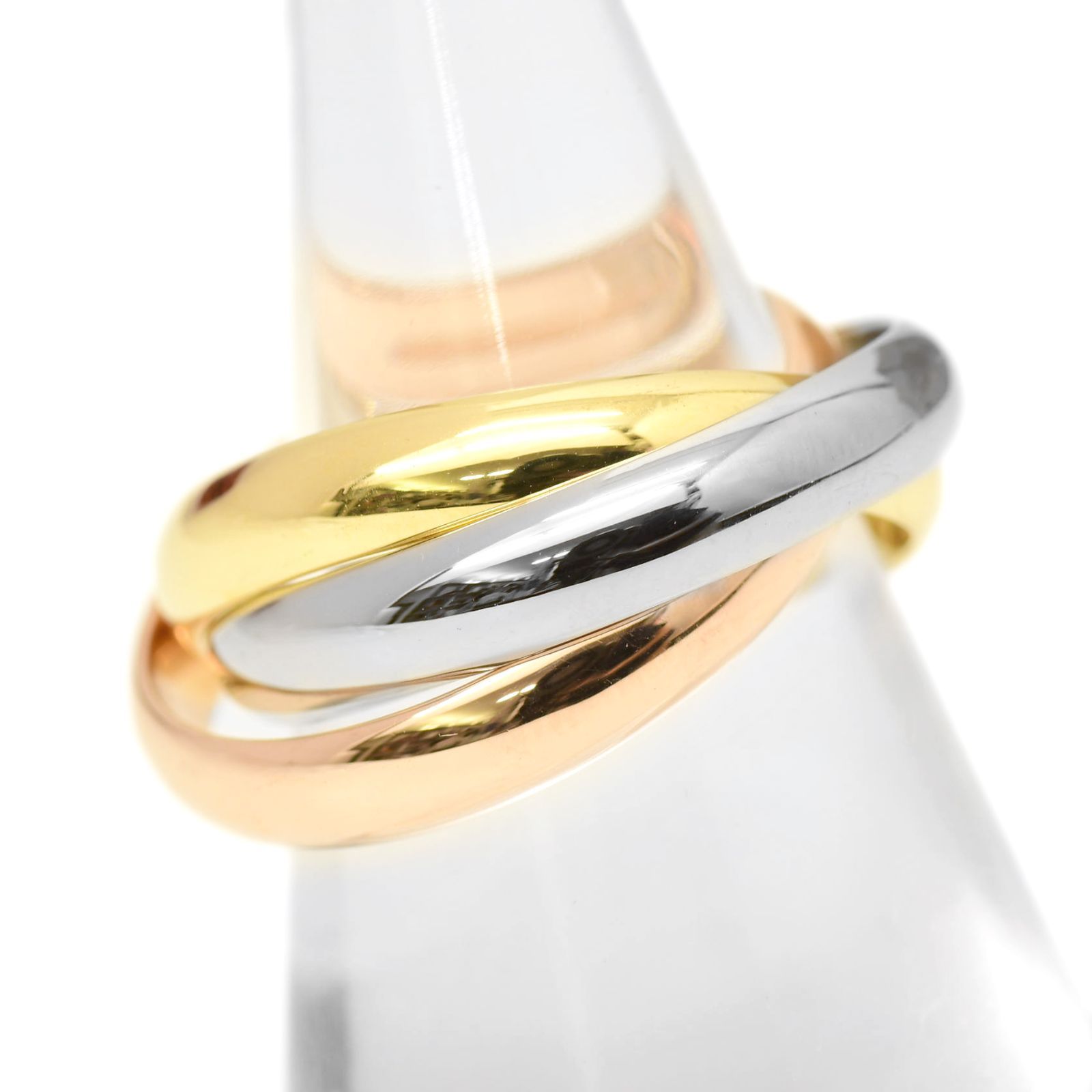 Cartier カルティエ 750 トリニティ リング #55 11.0g スリーカラー YG
