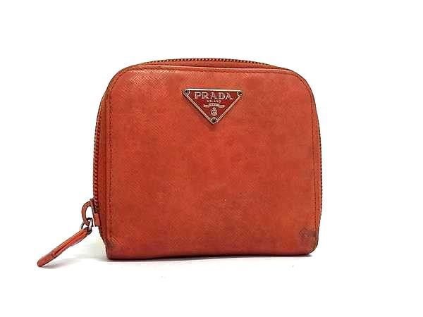 PRADA プラダ サフィアーノレザー ラウンドファスナー 財布 ウォレット