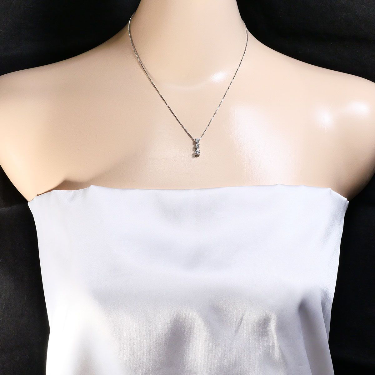 PT900/プラチナ PT850/プラチナ ネックレス ダイヤモンド 0.50ct 鑑別
