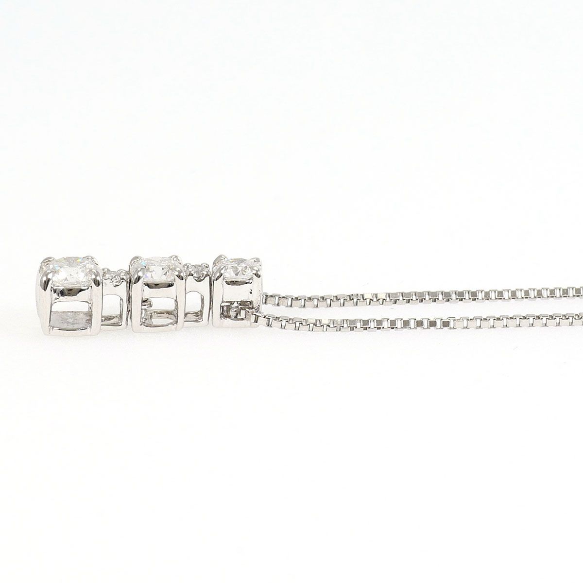 PT900/プラチナ PT850/プラチナ ネックレス ダイヤモンド 0.50ct 鑑別