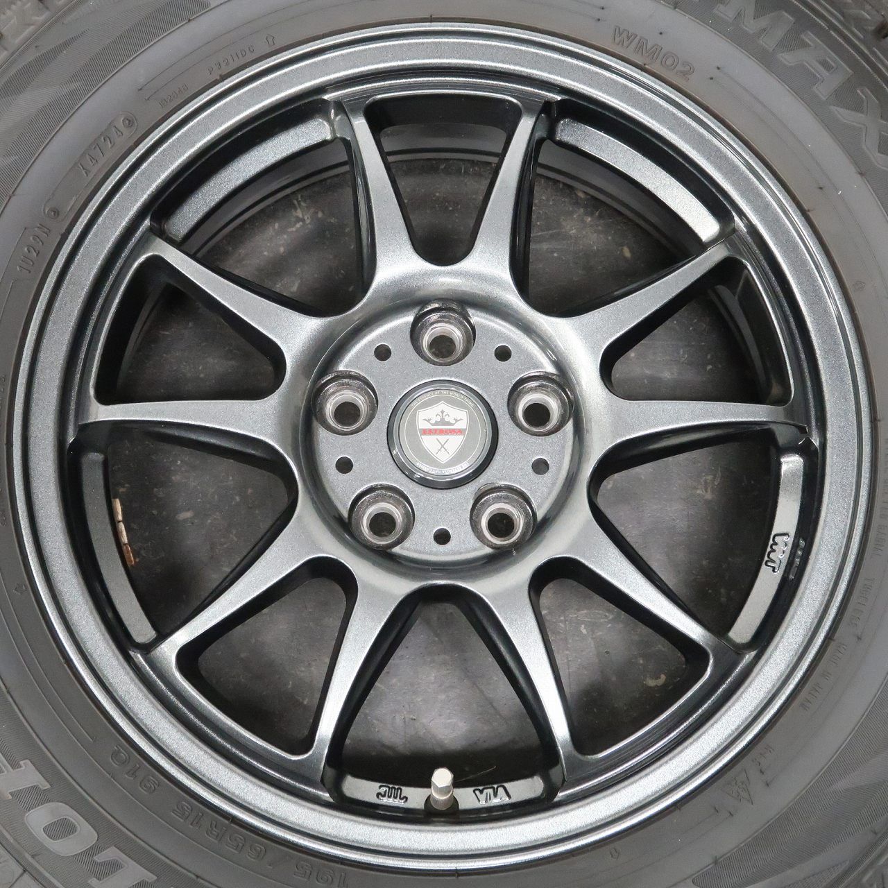 プリウス カローラ CT 等に 4本 社外 15インチ 6J +45 5H PCD100