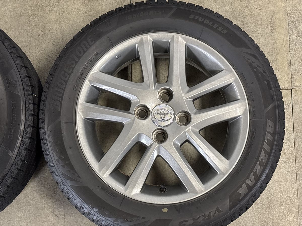 ホイール良好】トヨタ カローラ フィールダー 純正 15in 5.5J +45