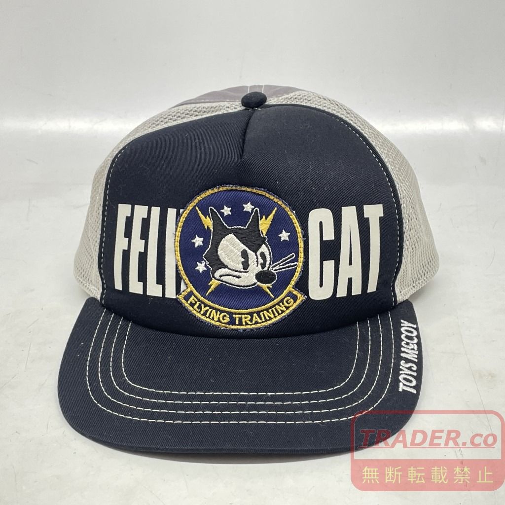 01w-7191 TOYS McCoy Toys McCoy MESH CAP FELIX THE CAT “FLYING TRAINING” Felix the Cat Tag Mesh Cap Size FREE Men's TMA2305 [Used]