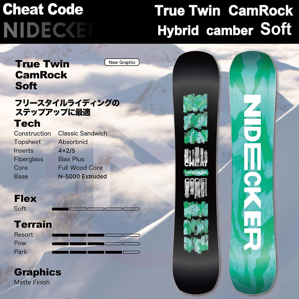 スノーボード スノボー NIDECKER Cheat Code WOMEN'S 2027 レディス