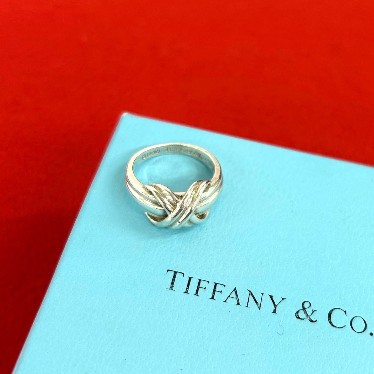 極 美品 TIFFANY&Co. ティファニー ヴィンテージ シグネチャー リング