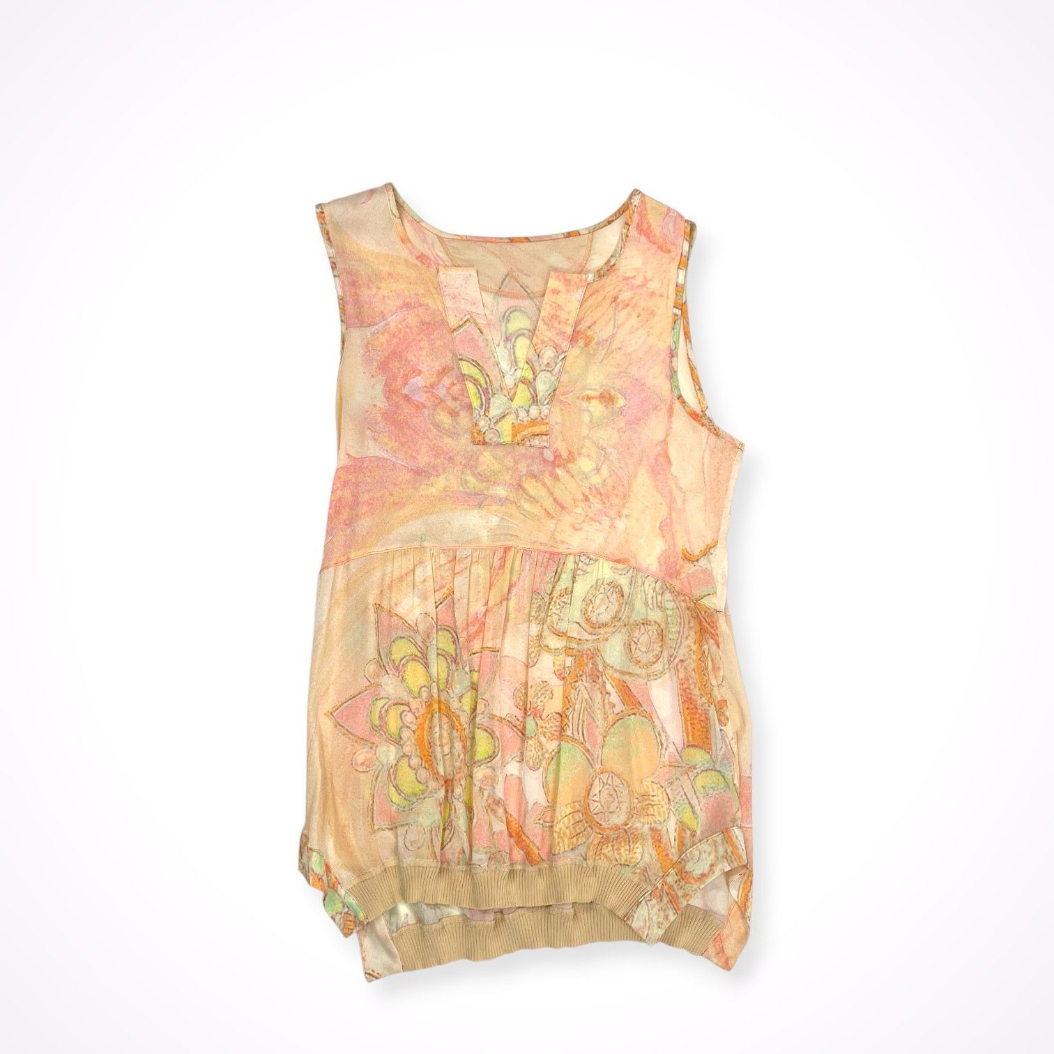 roberto cavalli ノースリーブワンピース CLASS roberto cavalli / シルクノースリーブワンピース 参考定価