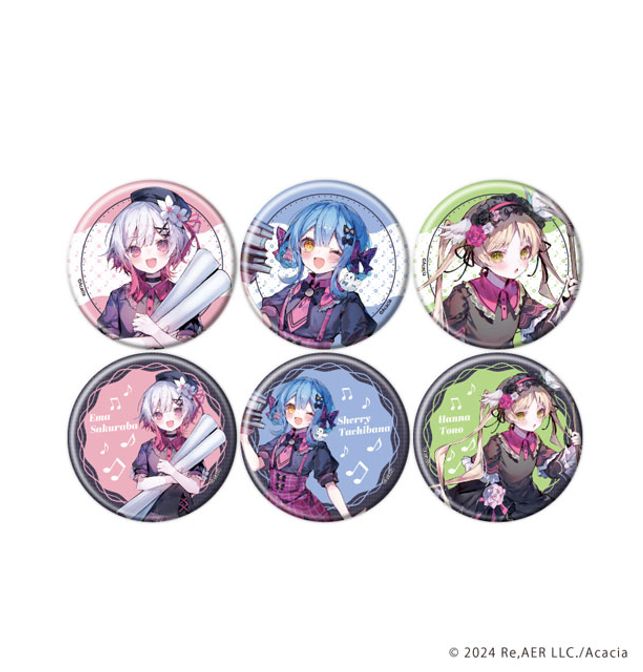 魔法少女ノ魔女裁判　宝生マーゴ　缶バッジ　キャスト直筆サイン入り　樹冬華 缶バッジ「魔法少女ノ魔女裁判」02/ショップ店員風ver. 描き起こし