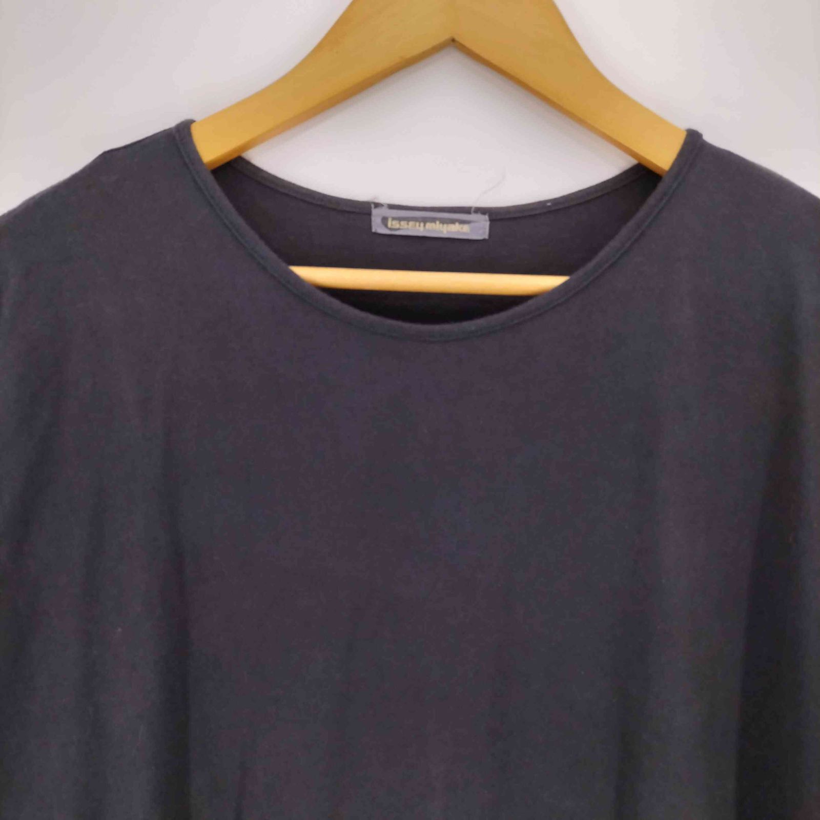 イッセイミヤケ ISSEY MIYAKE 80S 筆タグ バックロゴ クルーネック S
