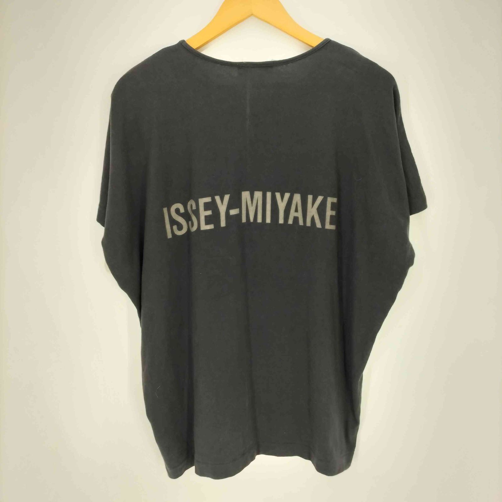 イッセイミヤケ ISSEY MIYAKE 80S 筆タグ バックロゴ クルーネック S