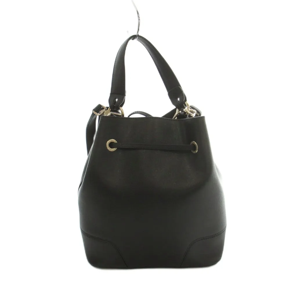 フルラ FURLA 2WAY ショルダーバッグ ハンドバッグ レザー 黒 ブラック