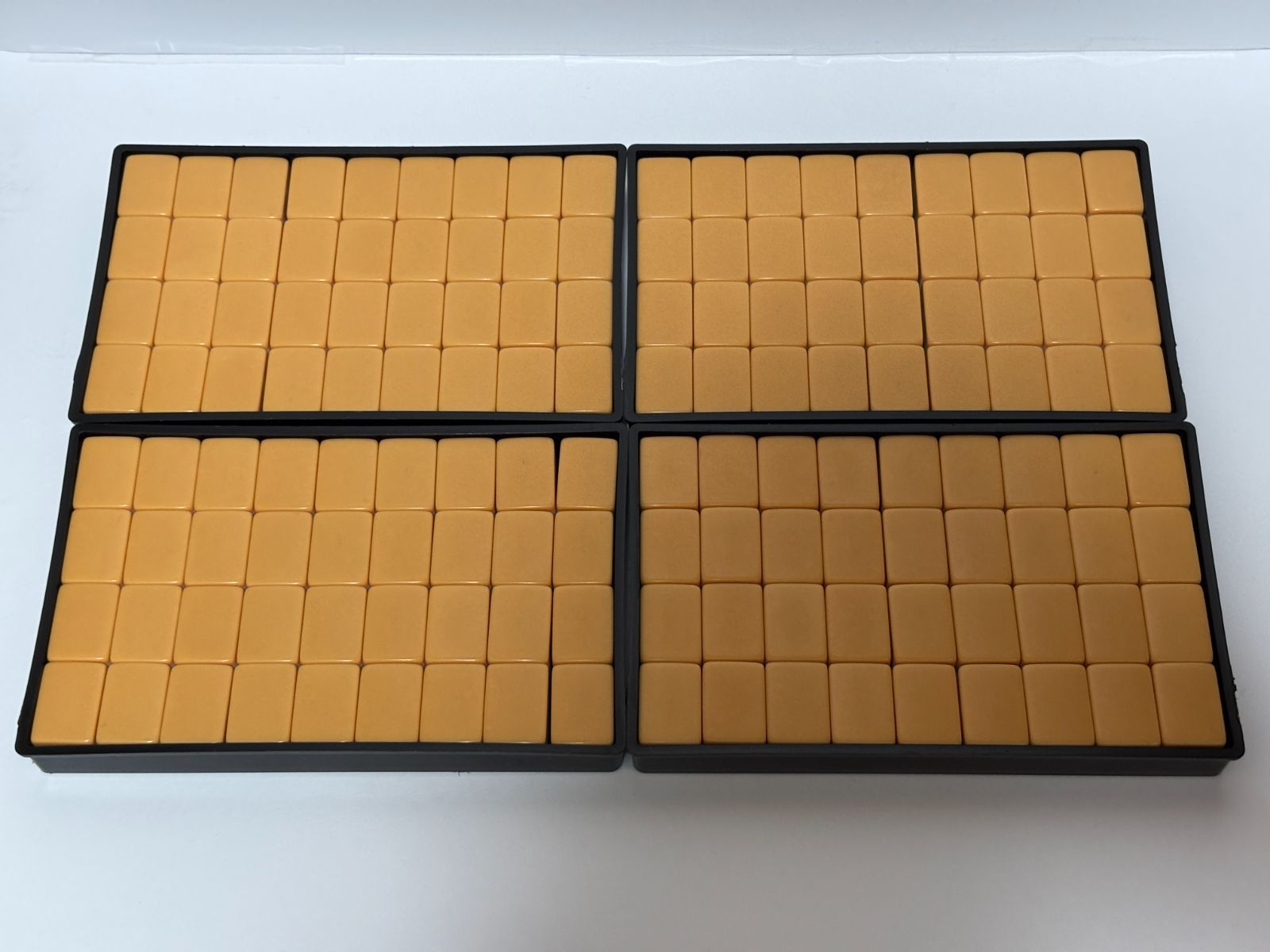 レトロ 麻雀牌 フルセット 144牌 点棒 サイコロ ケース付 すぐ遊べます