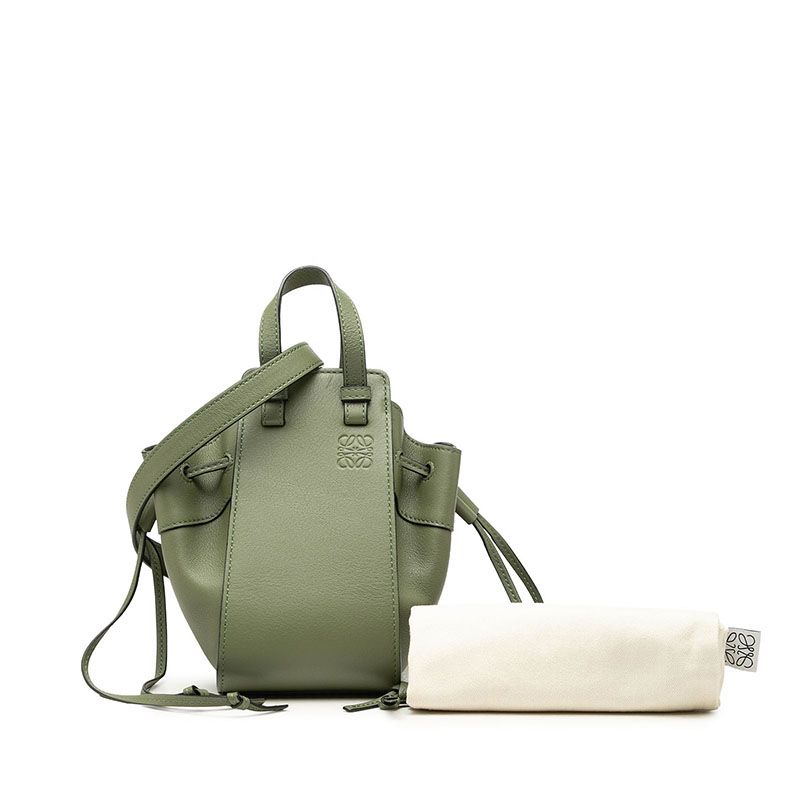ロエベ ハンモック ミニ ハンドバッグ ショルダーバッグ 2WAY アボカド