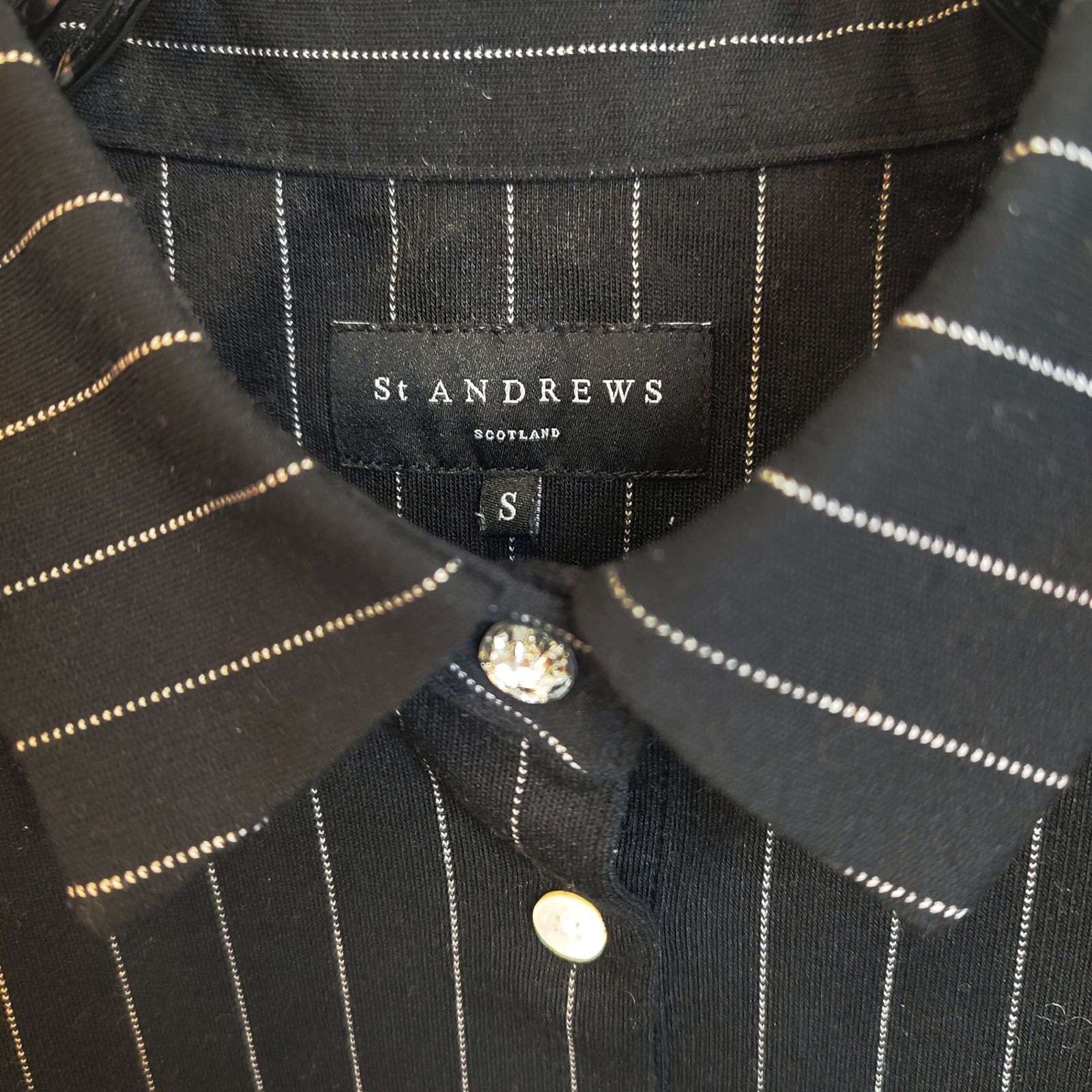 St ANDREWS セントアンドリュース ゴルフ 23AW ストライプ 半袖 フリル