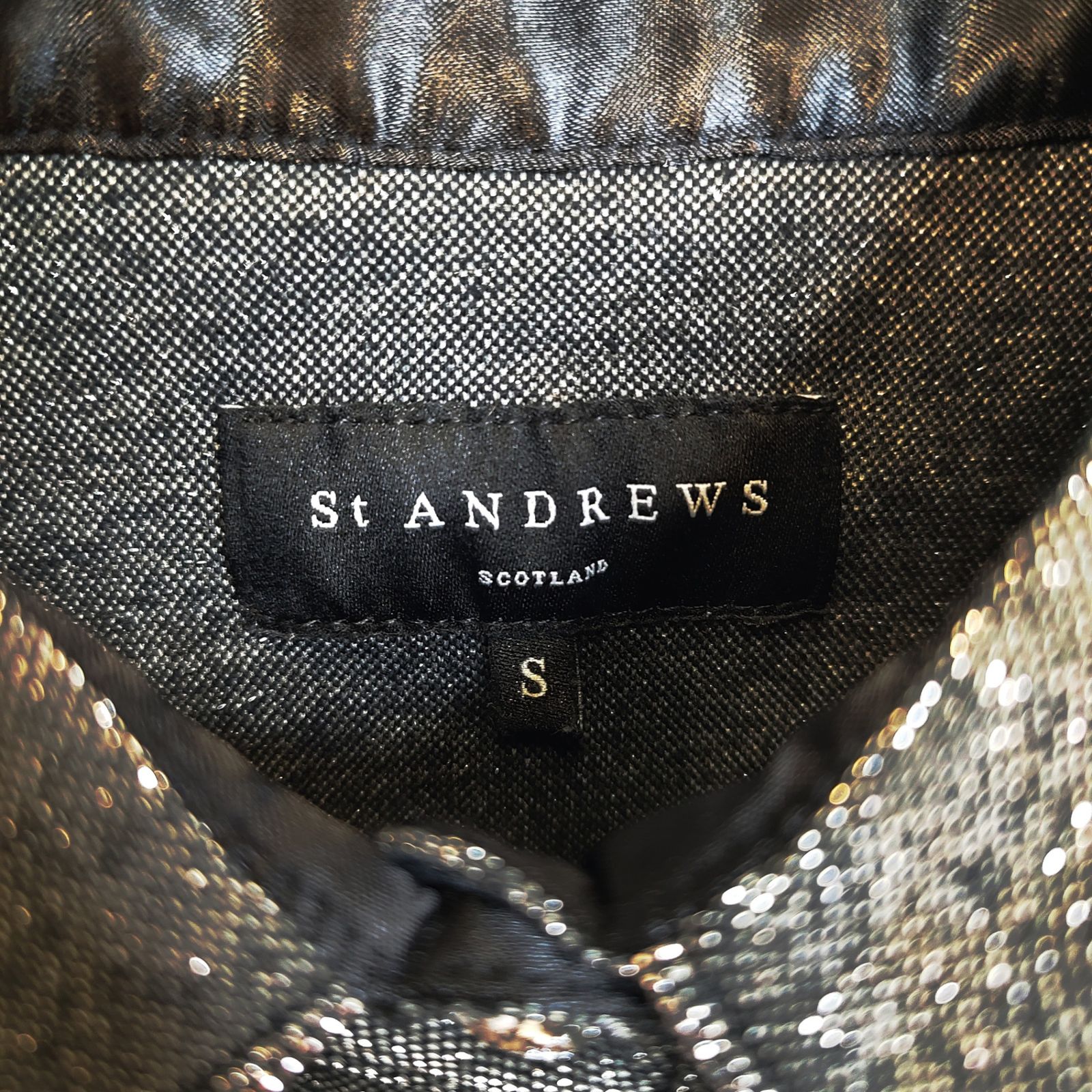 St ANDREWS セントアンドリュース ゴルフ 23AW ラメ 半袖 フリル
