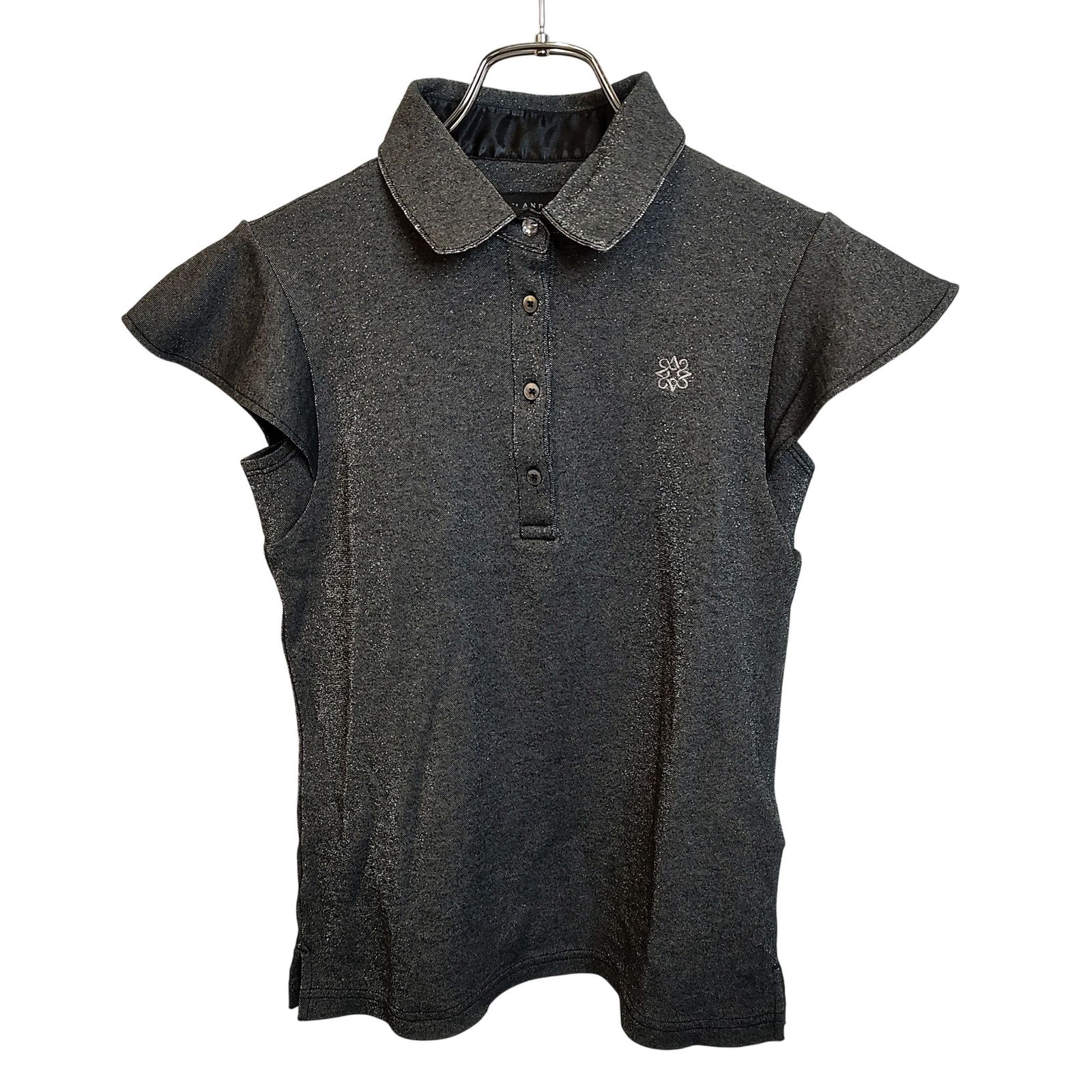 St ANDREWS セントアンドリュース ゴルフ 23AW ラメ 半袖 フリル