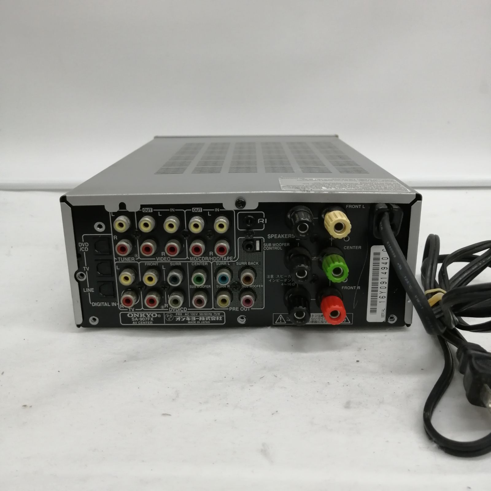 ジャンク】ONKYO AV センター SA-907FX M2822-hhr2y - メルカリ