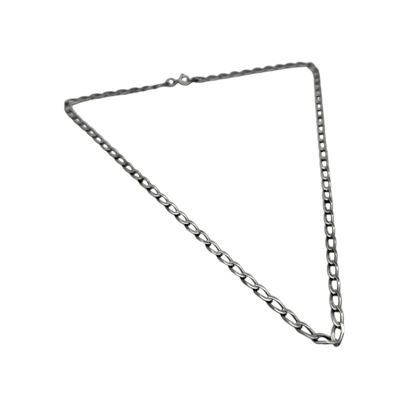 シンプルの極み】 ミニマル Silver 925 刻印 AU 90s Vintage Necklace