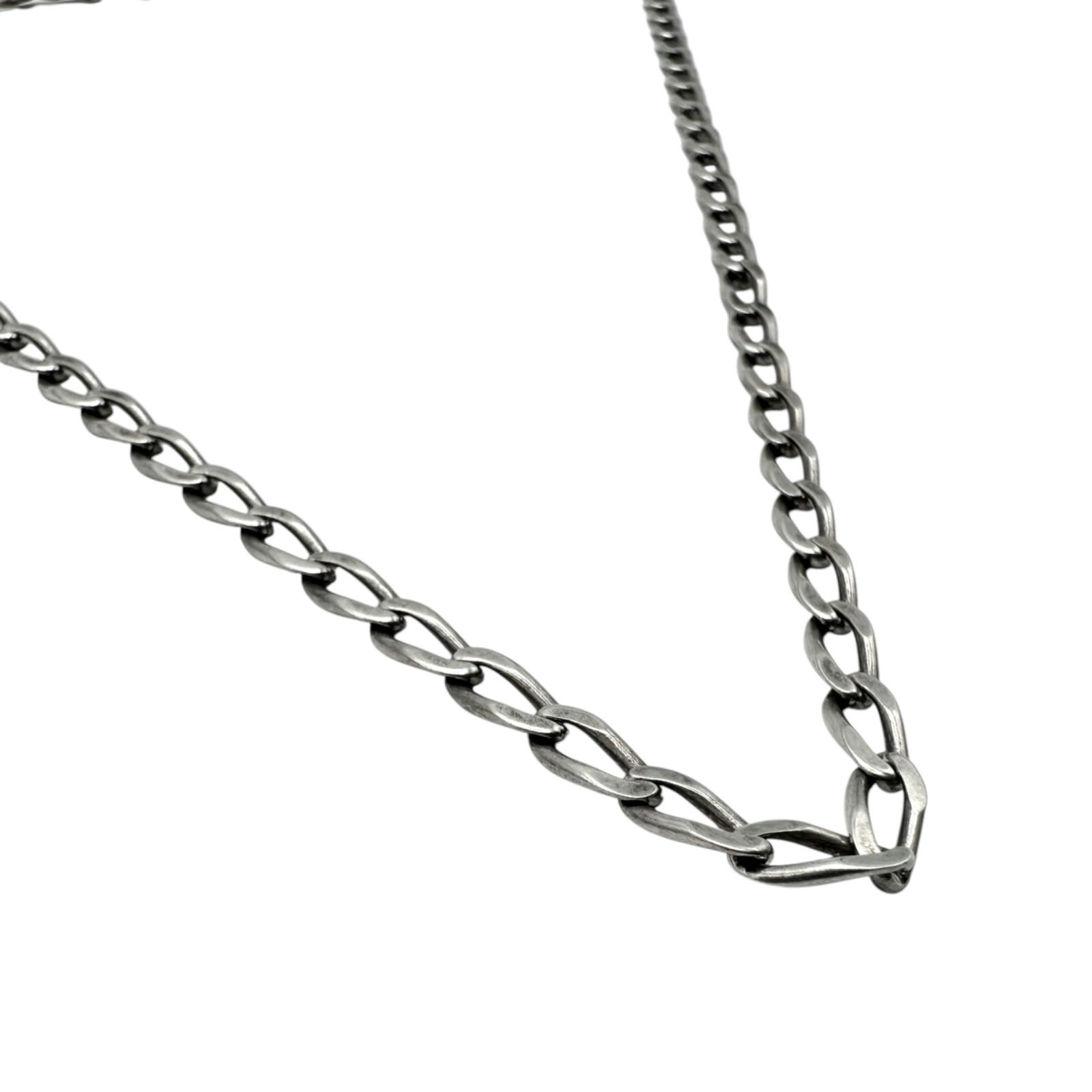 シンプルの極み】 ミニマル Silver 925 刻印 AU 90s Vintage Necklace