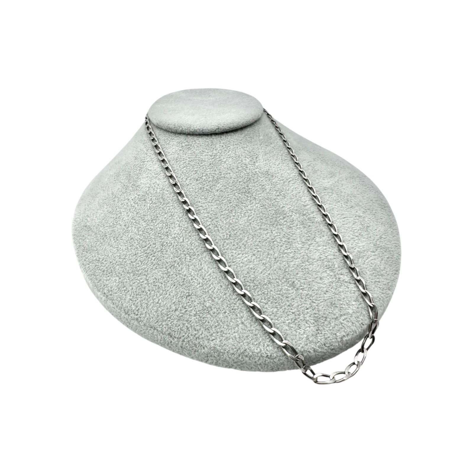 シンプルの極み】 ミニマル Silver 925 刻印 AU 90s Vintage Necklace