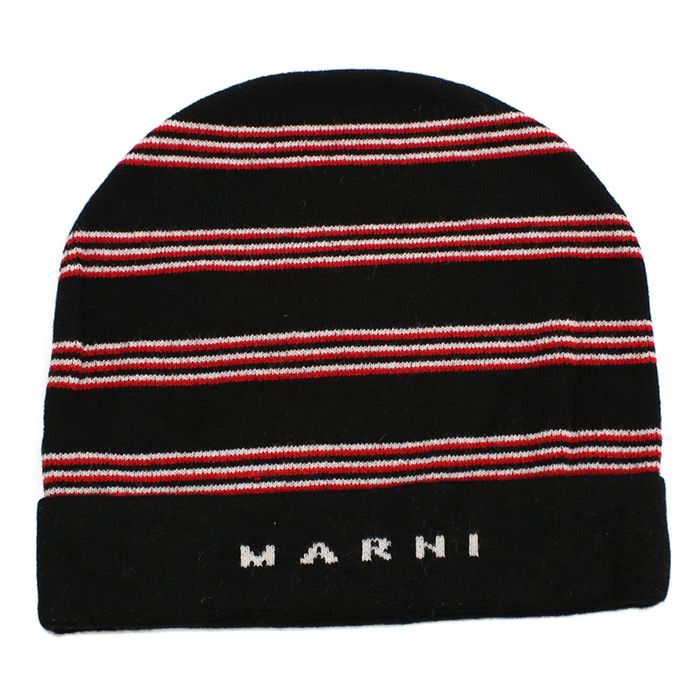 MARNI マルニ ニットキャップ M01238 M00SZ 0M900 キッズ ブラック