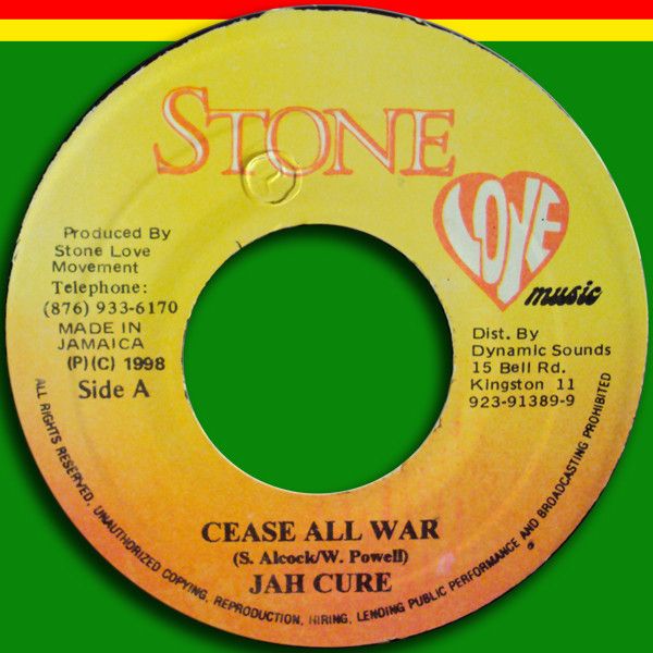 7インチ Jah Cure Cease All War NONE Stone Love Music - メルカリ