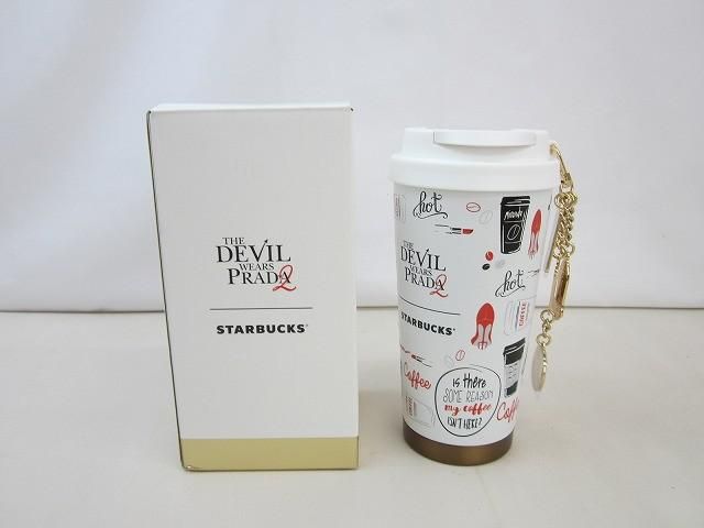 未使用 雑貨 スターバックス プラダを着た悪魔2 コラボ 500ml タンブラー 白 ホワイト 中国 8,625円