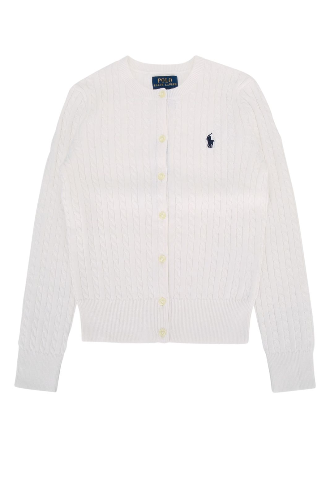 【新品・最安値】POLO RALPH LAUREN JR MINI CABLE-TOPS-SWEATER OPTICWHITEWNAVY 正規品 衣類 313543047 064 17,208円